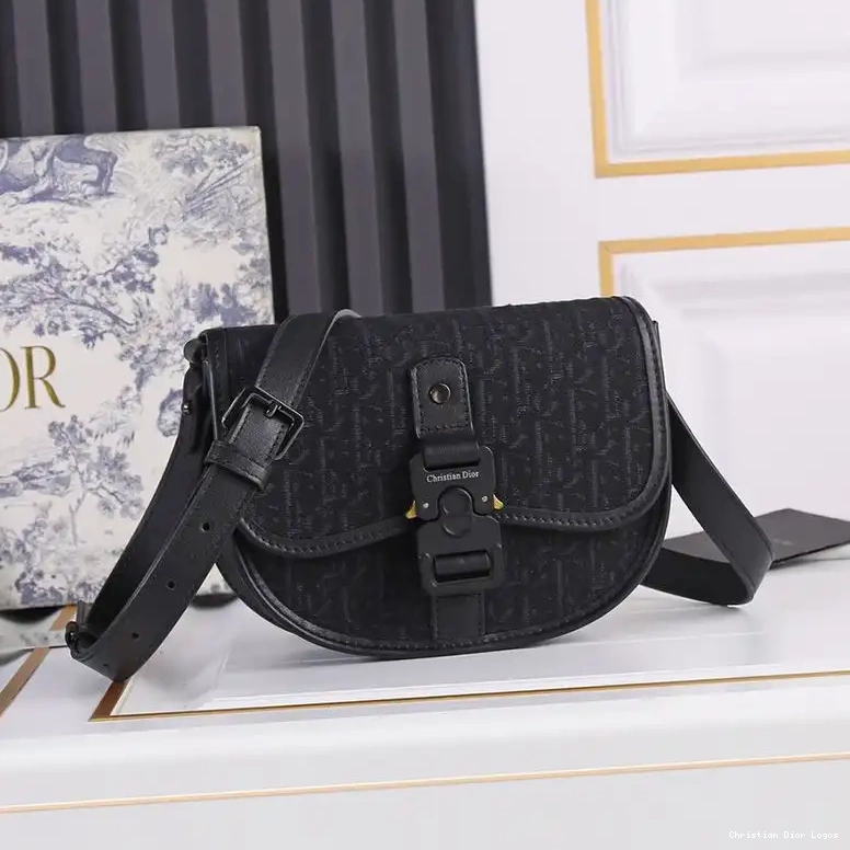 Canvas Dior Messenger Gallop Oblique Motif Black 0426 Luxury